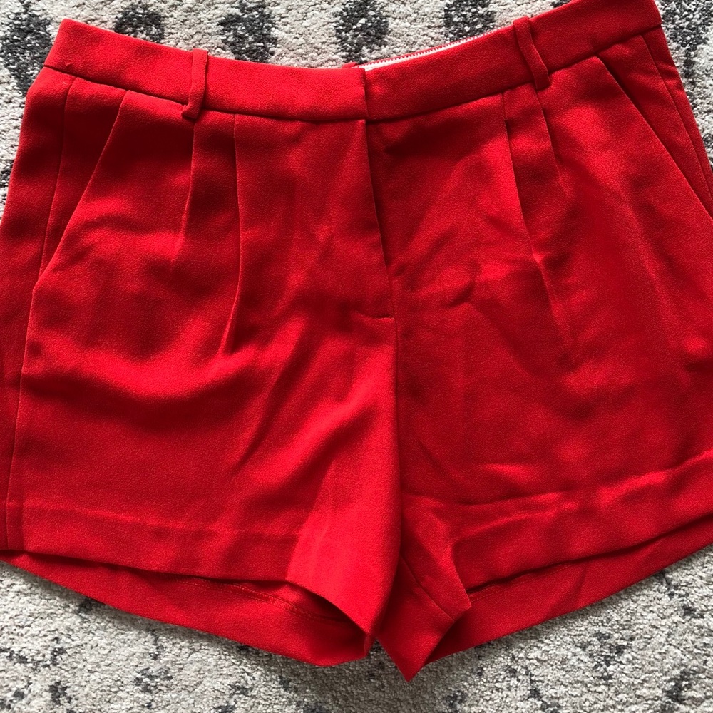 Fire red jcrew shorts size 8